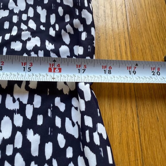 Jude Connally Size M Navy & White Abstract Print Sleeveless Tank Shift Dress - Picture 7 of 11